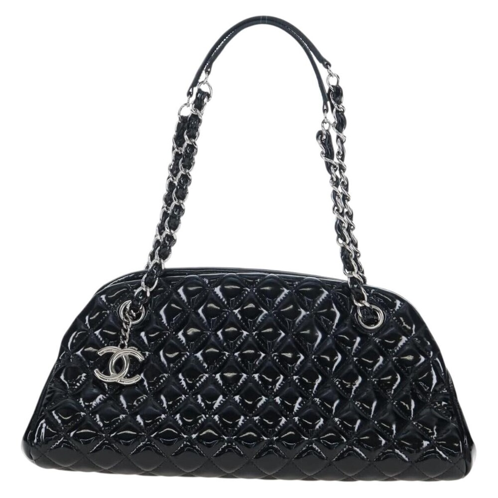 Chanel Just Mademoiselle Quilted Patent Small